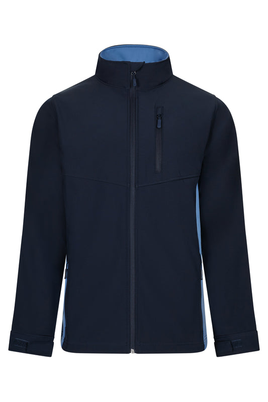 Jacheta soft shell 280g albastru marin/albastru celest V106004