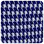 imprimeu Pantaloni bucatar poplin 140g albastru/alb pepit houndstooth V350