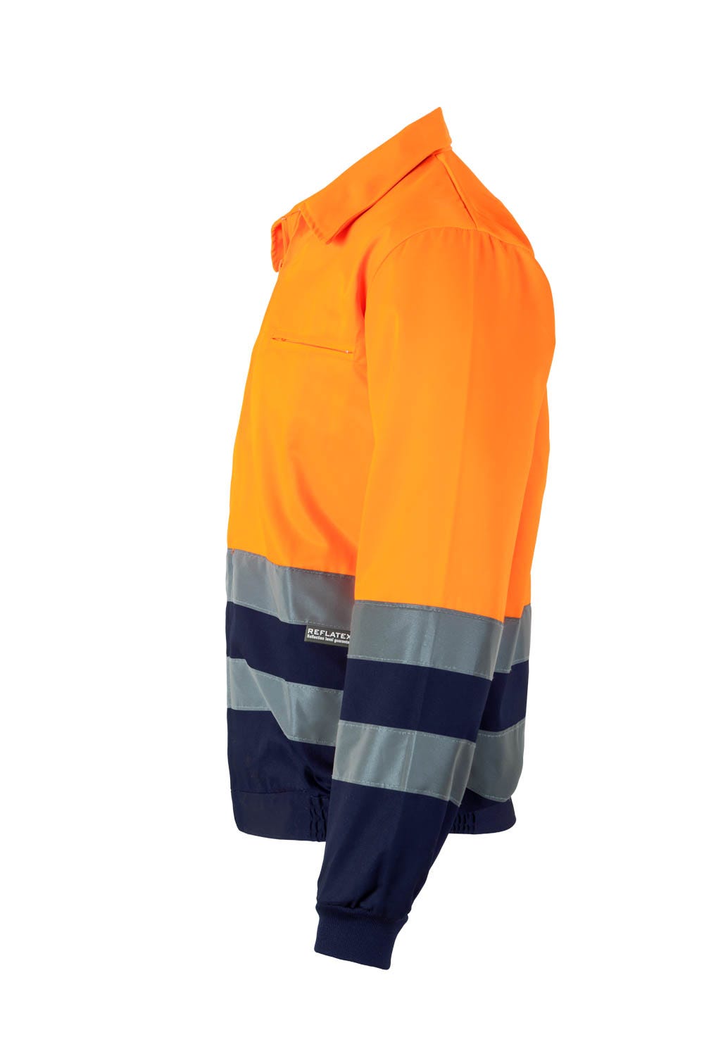 Jacheta reflectorizanta tercot 200g bleumarin/portocaliu V153
