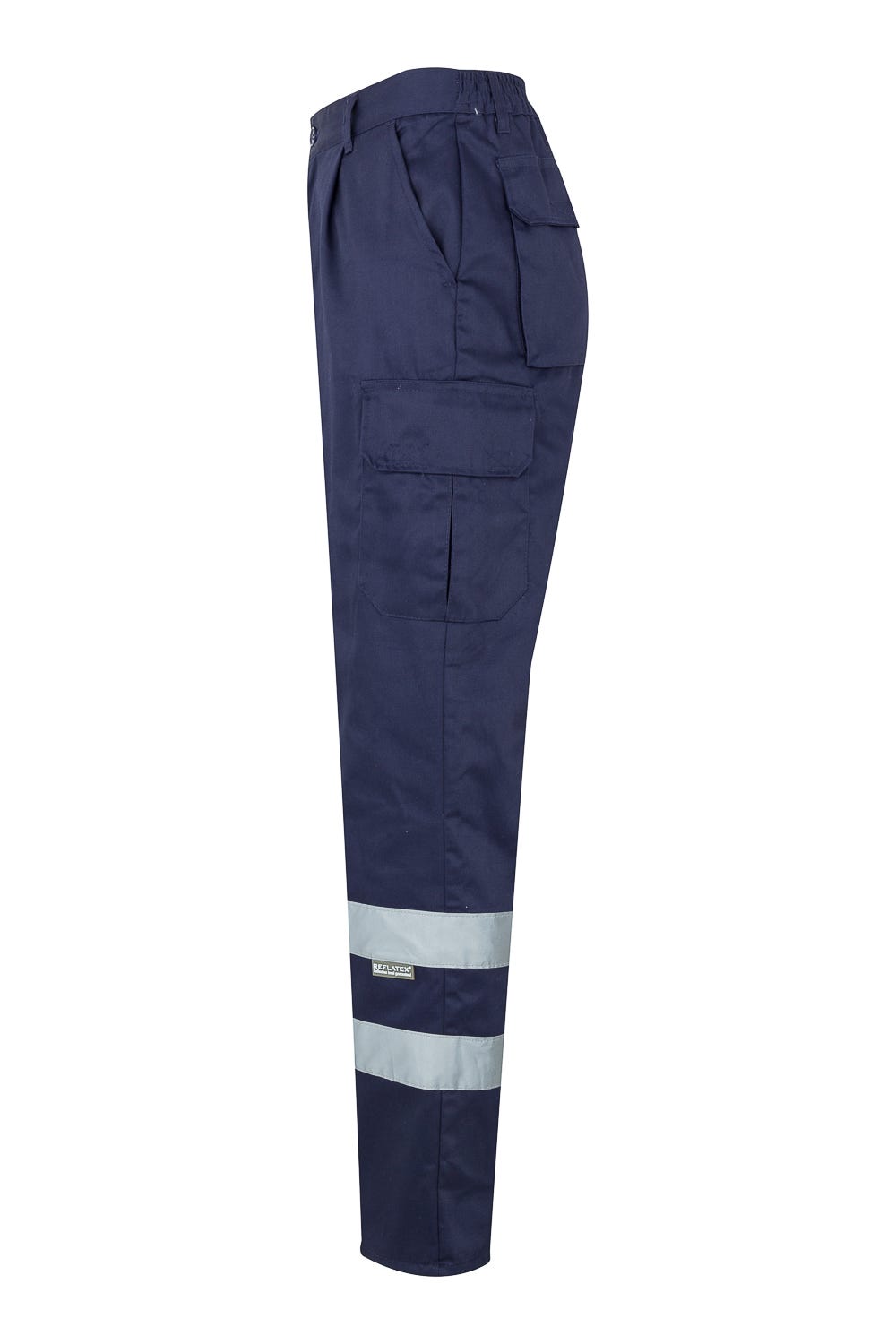 Pantaloni reflectorizanti tercot 200g albastru marin V159