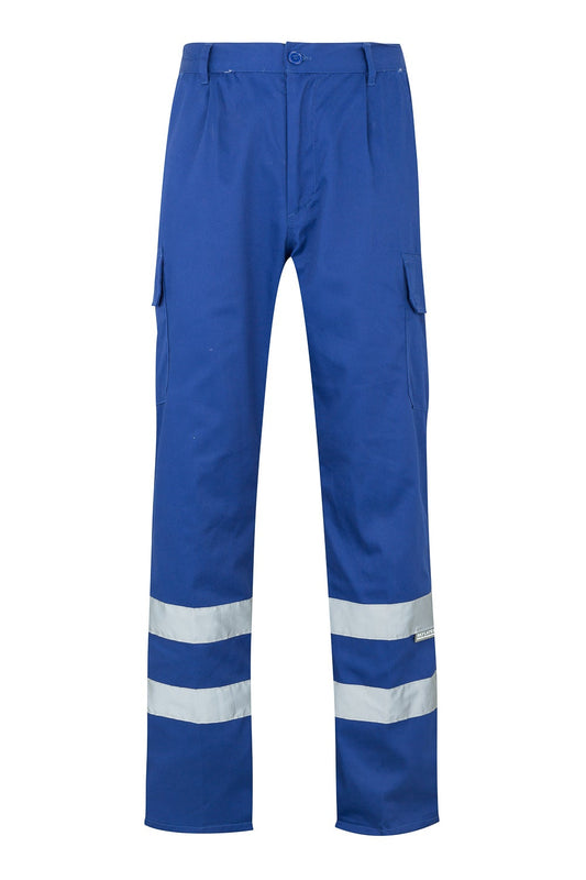 Pantaloni reflectorizanti tercot 200g albastru royal V159