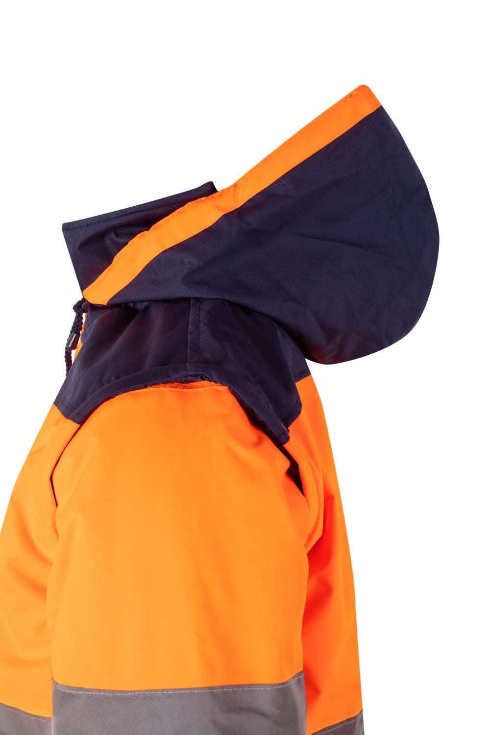 Jacheta reflectorizanta poliester 180g bleumarin/portocaliu V161