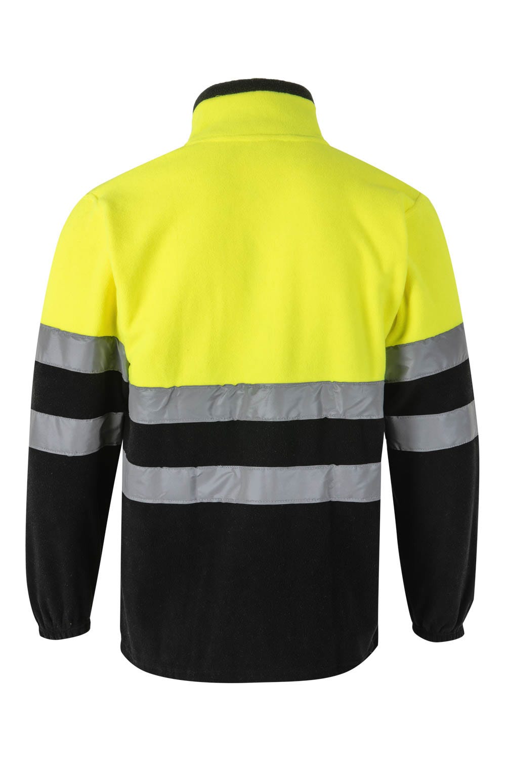 Jacheta reflectorizanta fleece 280g Negru/Galben fluo V183