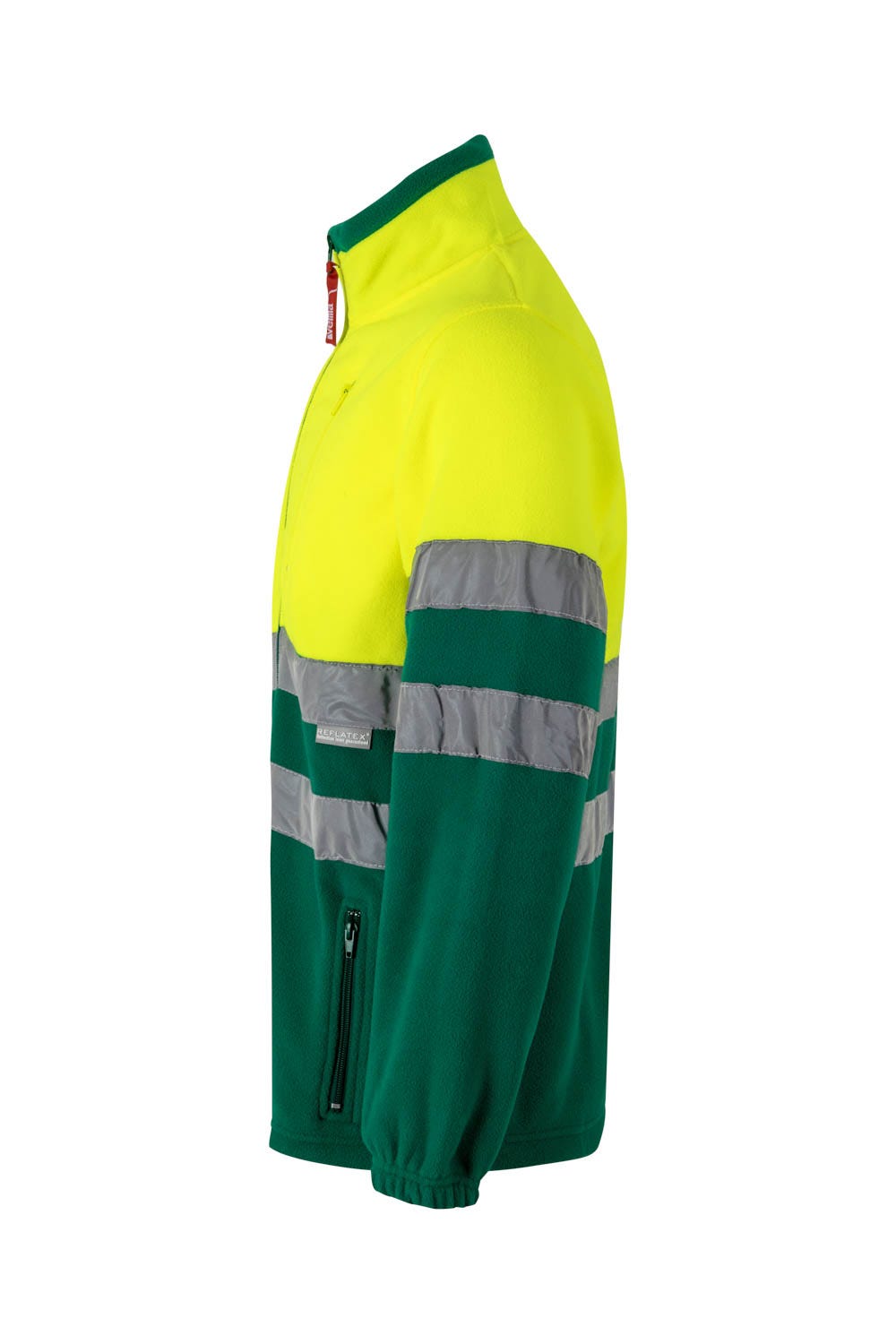 Jacheta reflectorizanta fleece 280g Verde/Galben V183