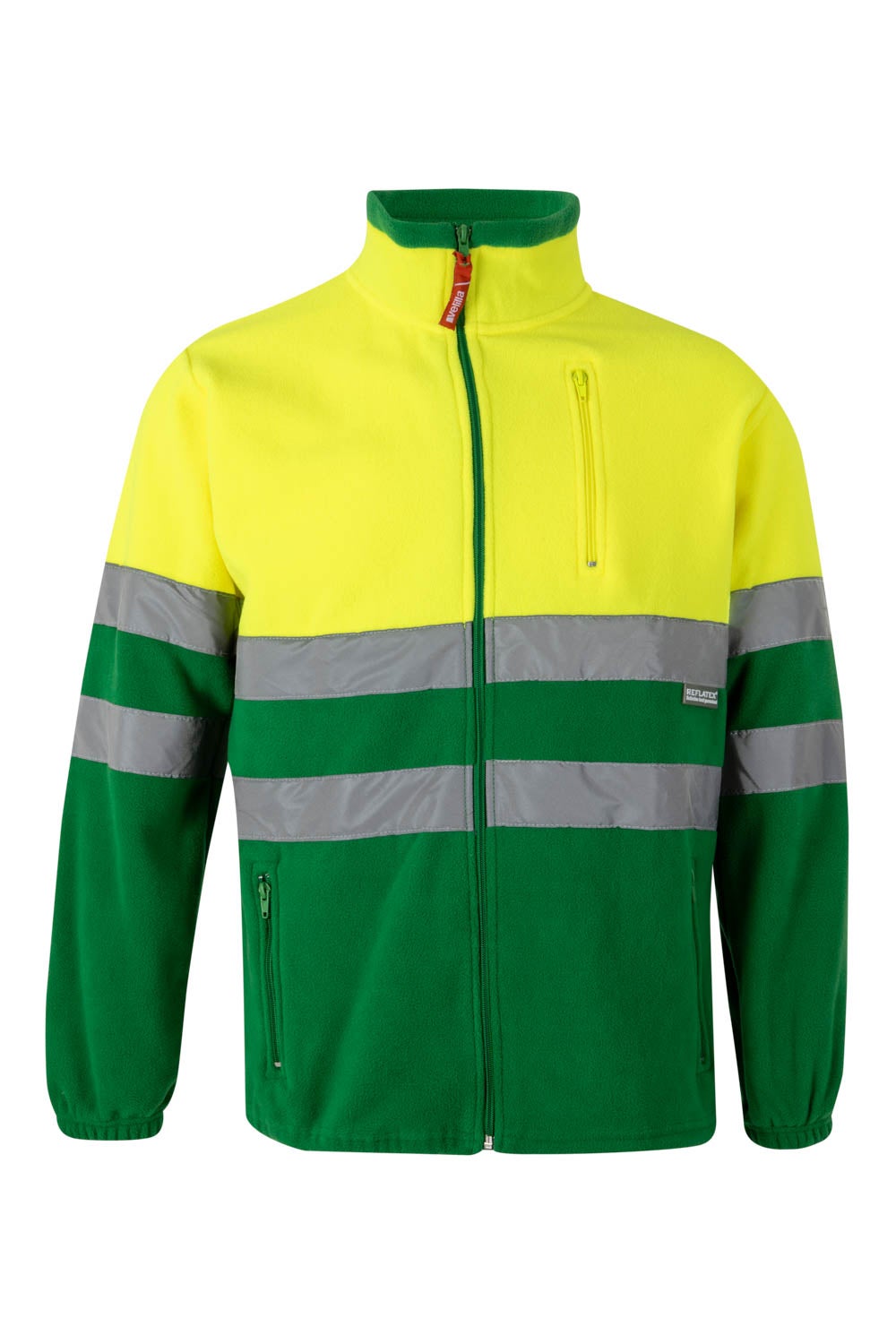 Jacheta reflectorizanta fleece 280g Verde iarba/Galben V183