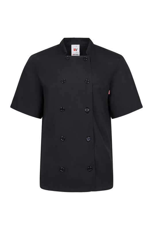 Tunica bucatar tesatura 175g maneca scurta negru V432