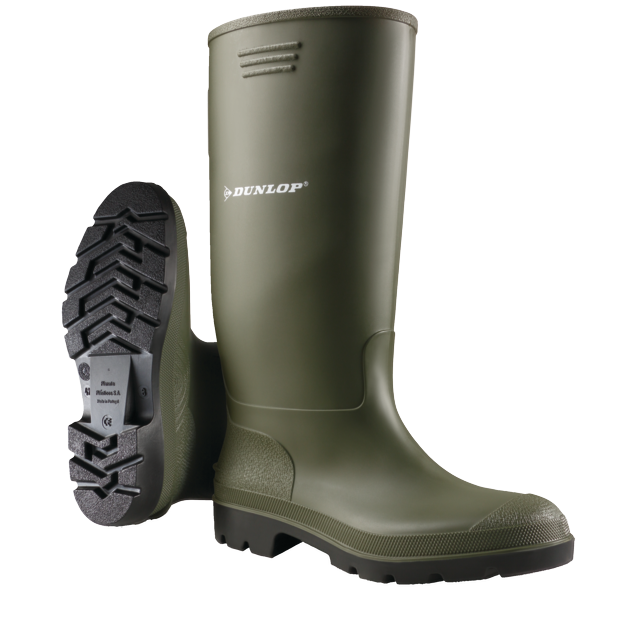 Cizme PVC verde/negru fara bombeu O4 Pricemastor Dunlop