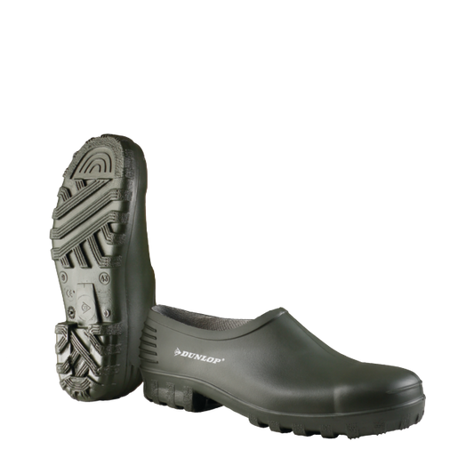 Galosi PVC fara bombeu verde OB Wellie Dunlop