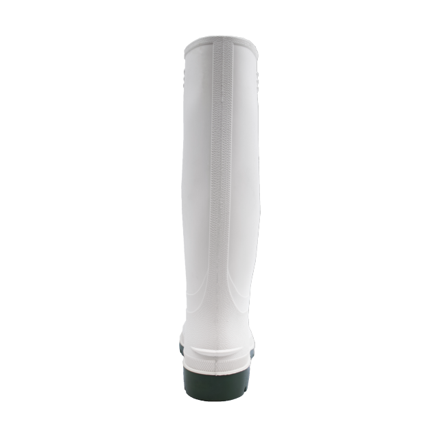 Cizme PVC alb/verde fara bombeu O4 Pricemastor Dunlop