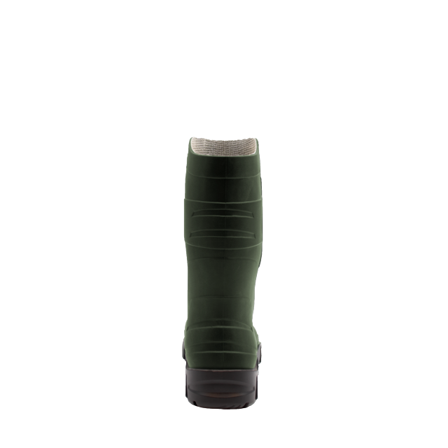 Cizme scurte PVC verzi fara bombeu O4 Dee Dunlop