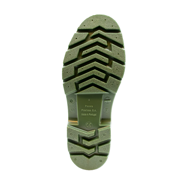 Cizme PVC alb/verde fara bombeu O4 Pricemastor Dunlop