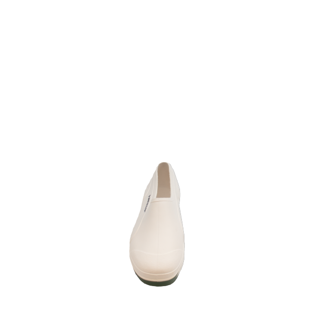 Galosi PVC fara bombeu alb/verde OB Wellie Dunlop