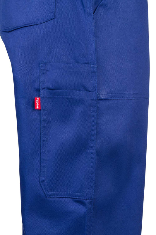 Pantaloni pieptar tercot 200g albastru royal V290