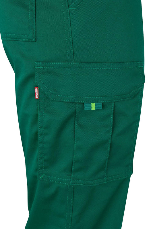 Pantaloni reflectorizanti stretch 240g verde/galben V303002S