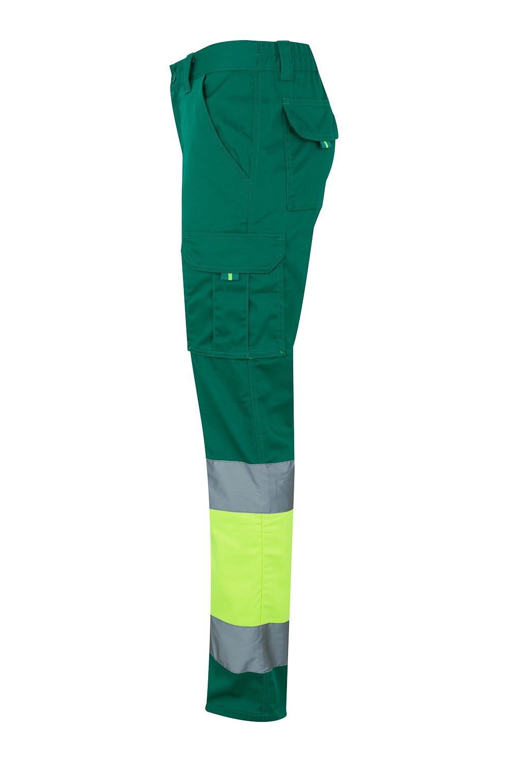 Pantaloni reflectorizanti stretch 240g Verde/Galben V303002S