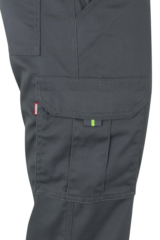 Pantaloni reflectorizanti stretch 240g gri/galben V303002S