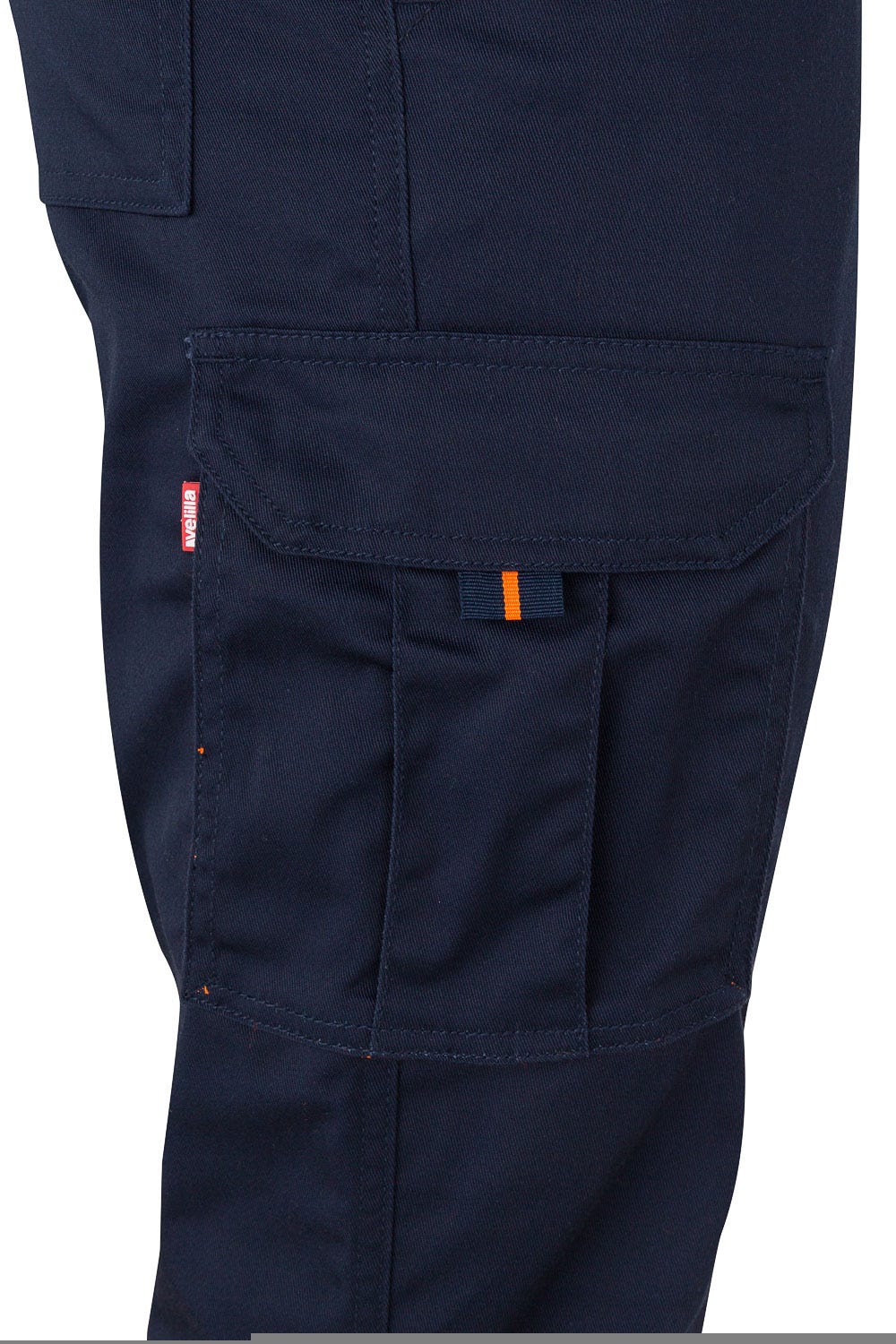 Pantaloni reflectorizanti stretch 240g Bleumarin/Portocaliu V303002S