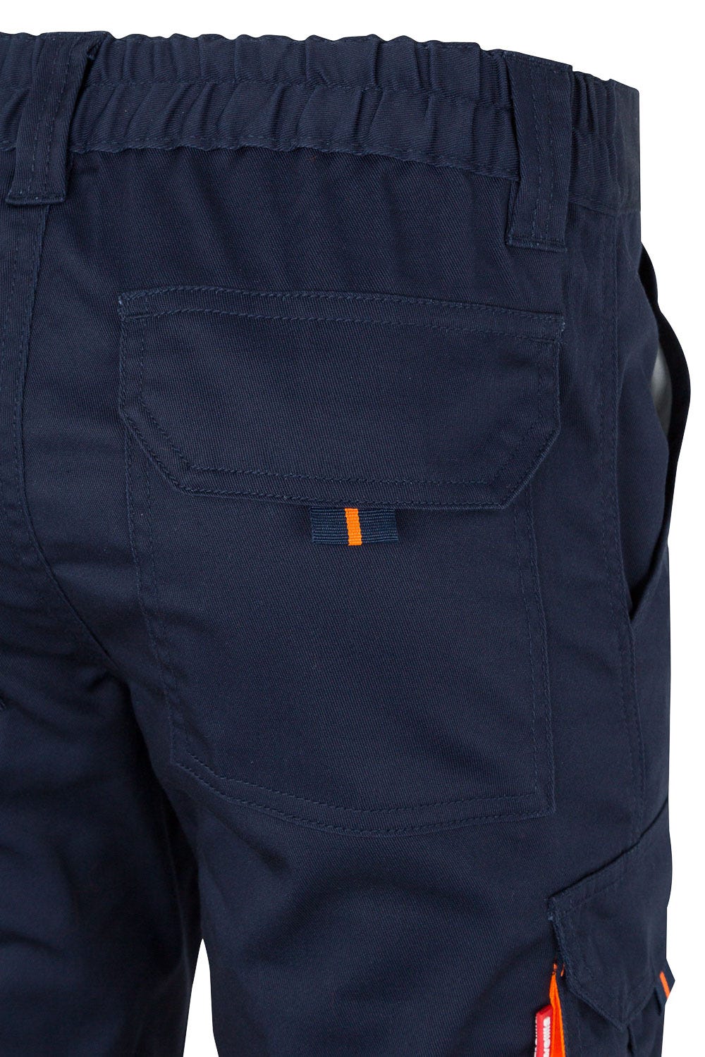 Pantaloni reflectorizanti stretch 240g Bleumarin/Portocaliu V303002S