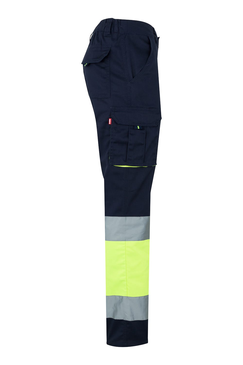 Pantaloni reflectorizanti stretch 240g Bleumarin/Galben V303002S