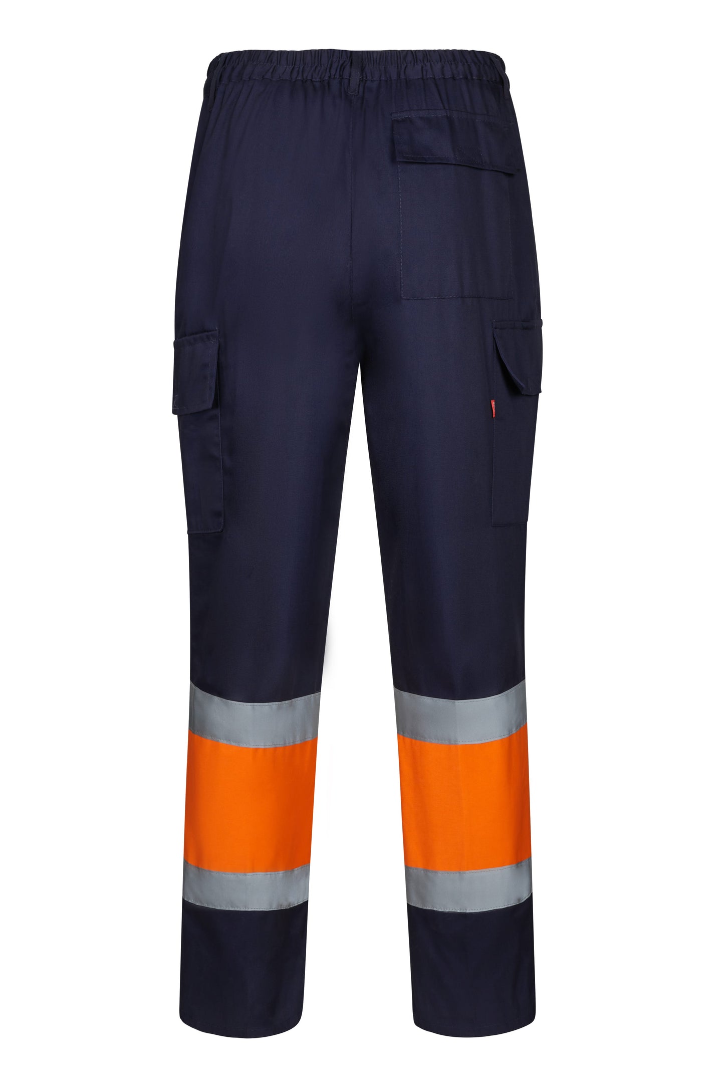 Pantaloni reflectorizanti tercot 190g Bleumarin/Portocaliu V303003