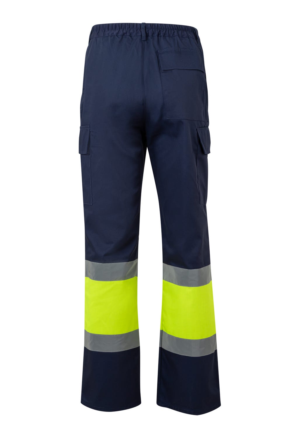 Pantaloni reflectorizanti tercot 190g Bleumarin/Galben V303003