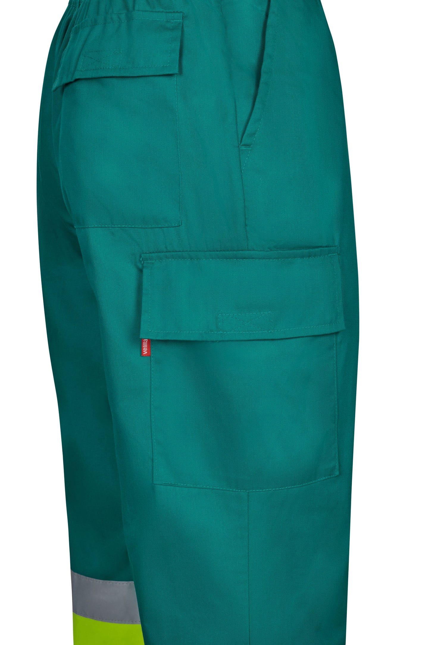 Pantaloni reflectorizanti tercot 190g Verde/Galben V303003