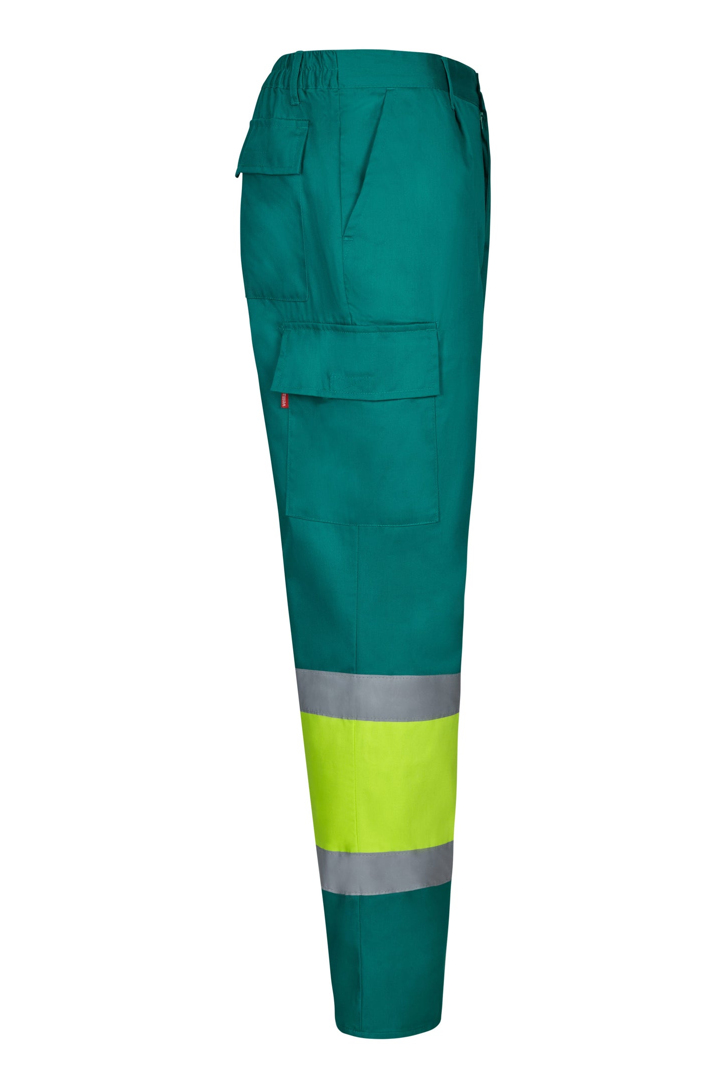 Pantaloni reflectorizanti tercot 190g Verde/Galben V303003