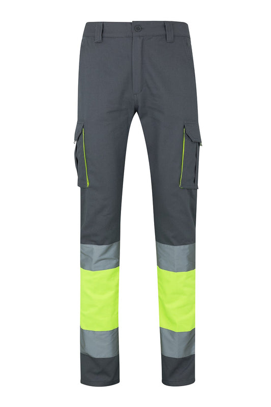 Pantaloni reflectorizanti doc 240g Gri/Galben V303007