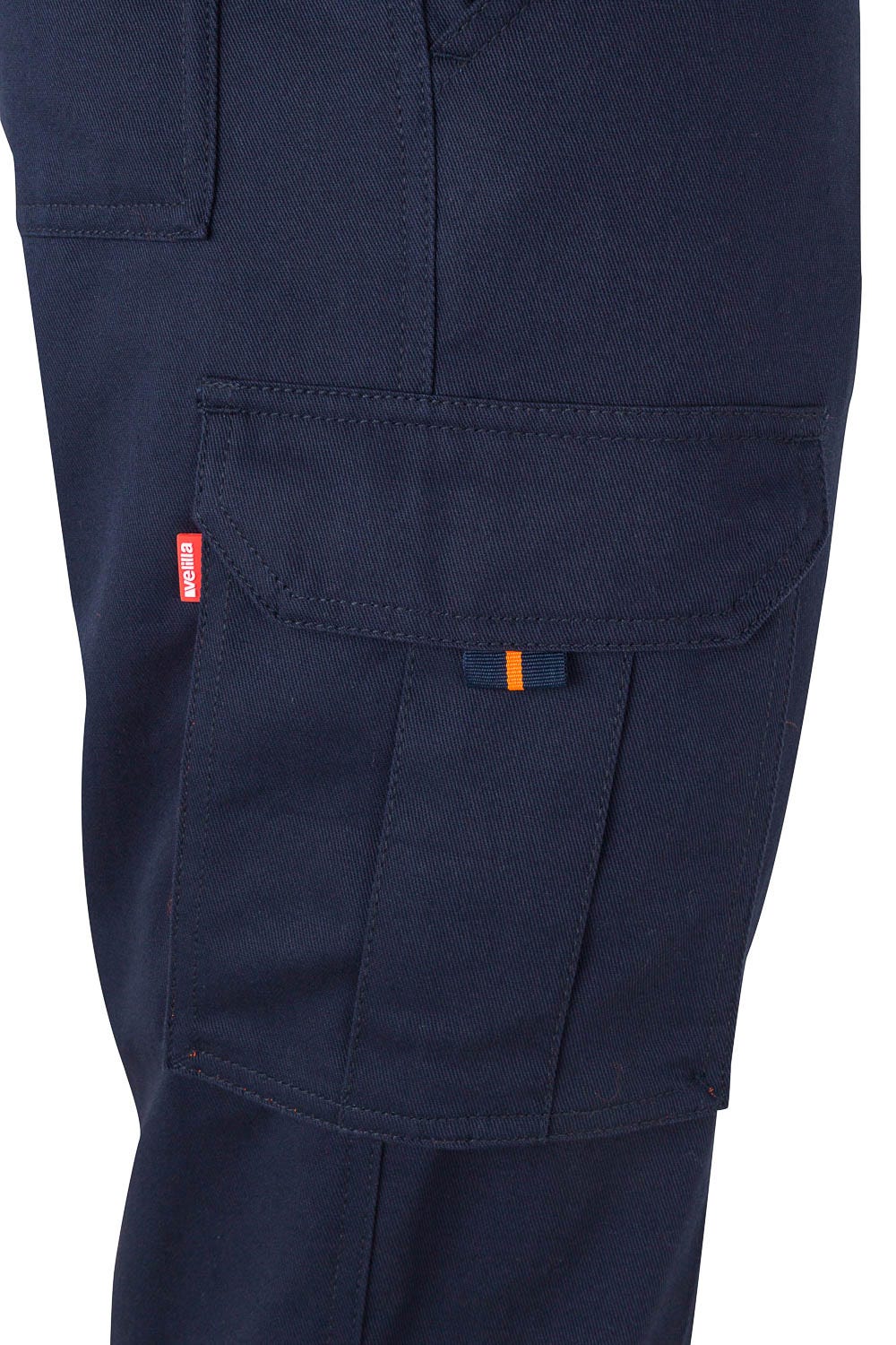 Pantaloni reflectorizanti doc 240g Bleumarin/Portocaliu V303007