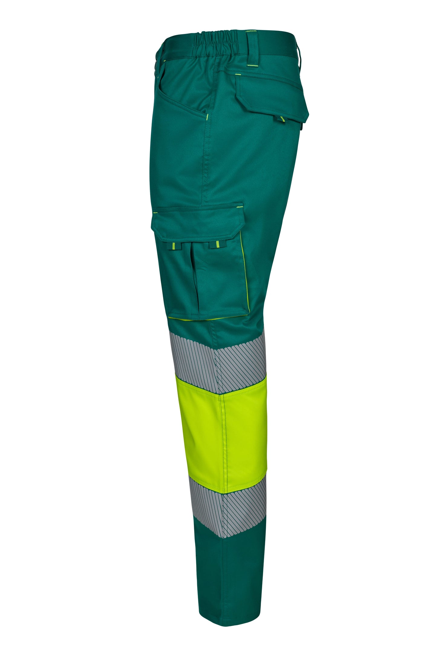 Pantaloni reflectorizanti stretch 250g barbat Verde/Galben V303008S