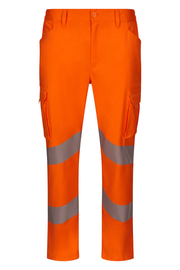 Pantaloni reflectorizanti stretch 250g portocaliu fluo V303009S