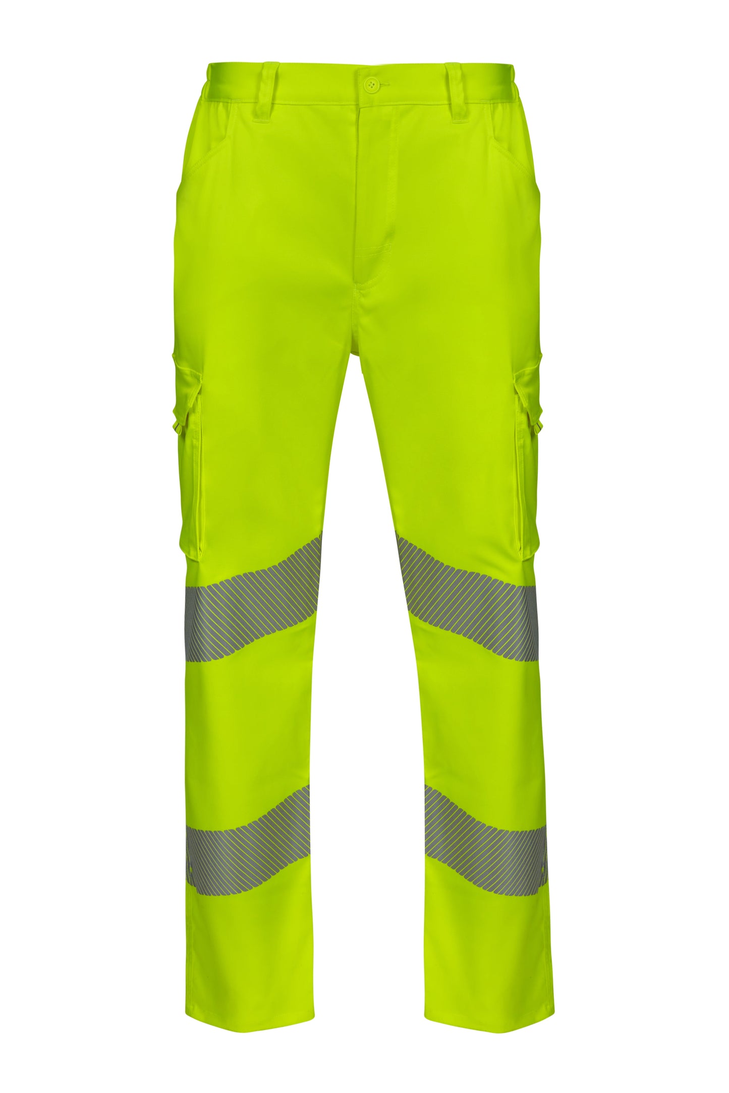 Pantaloni reflectorizanti stretch 250g barbat Galben fluo V303009S