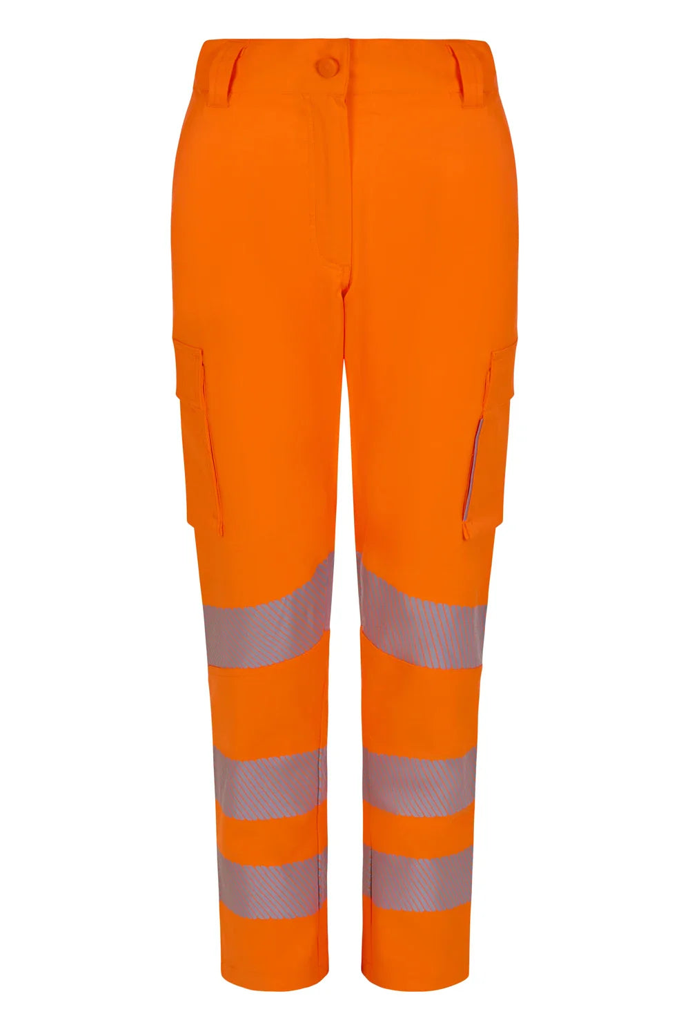 Pantaloni dama reflectorizant poliester/bumbac/elastan 260g portocaliu fluo V303031SW