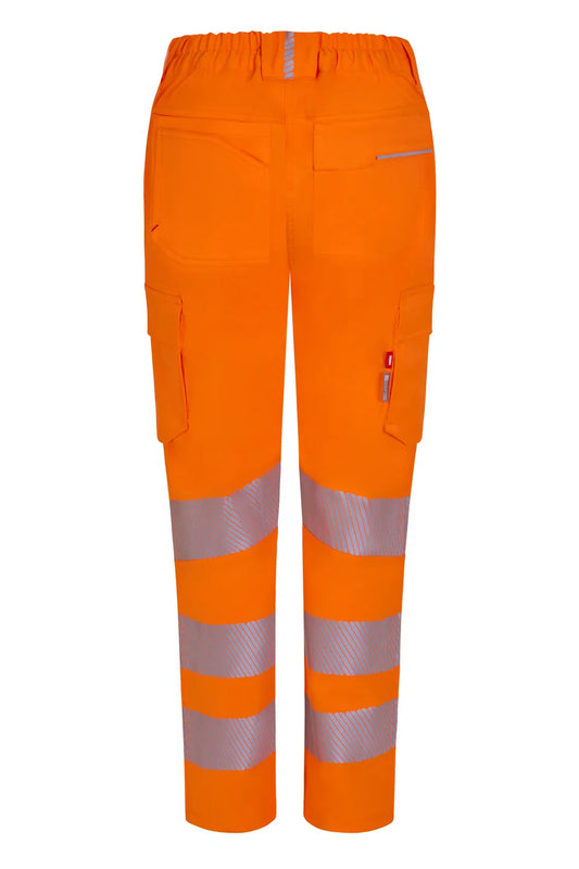 Pantaloni dama reflectorizant poliester/bumbac/elastan 260g portocaliu fluo V303031SW