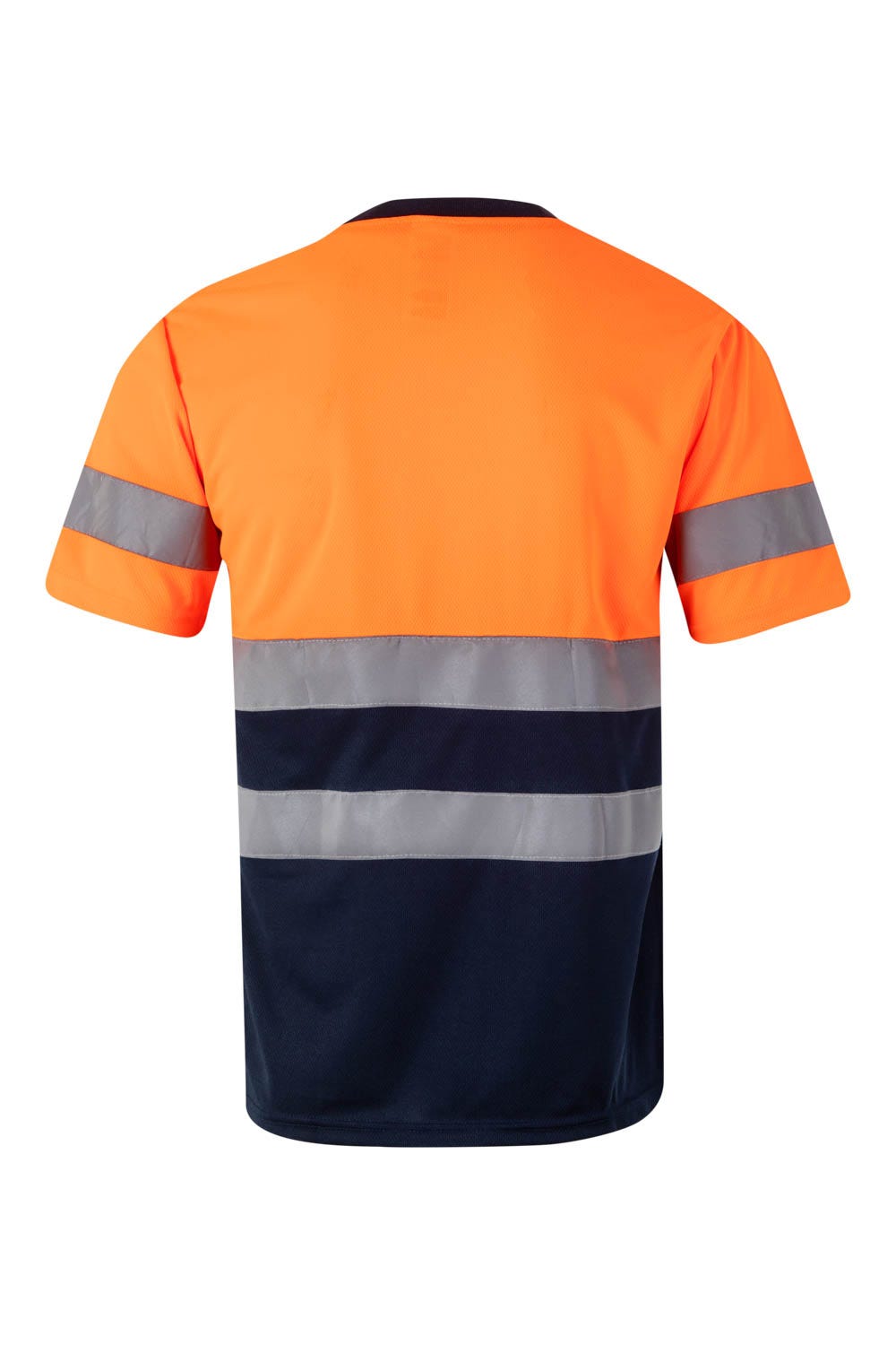 Tricou reflectorizant poliester 140g Bleumarin/Portocaliu V305506