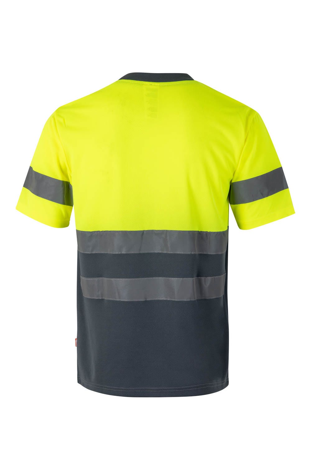 Tricou reflectorizant poliester 140g Gri/Galben V305506