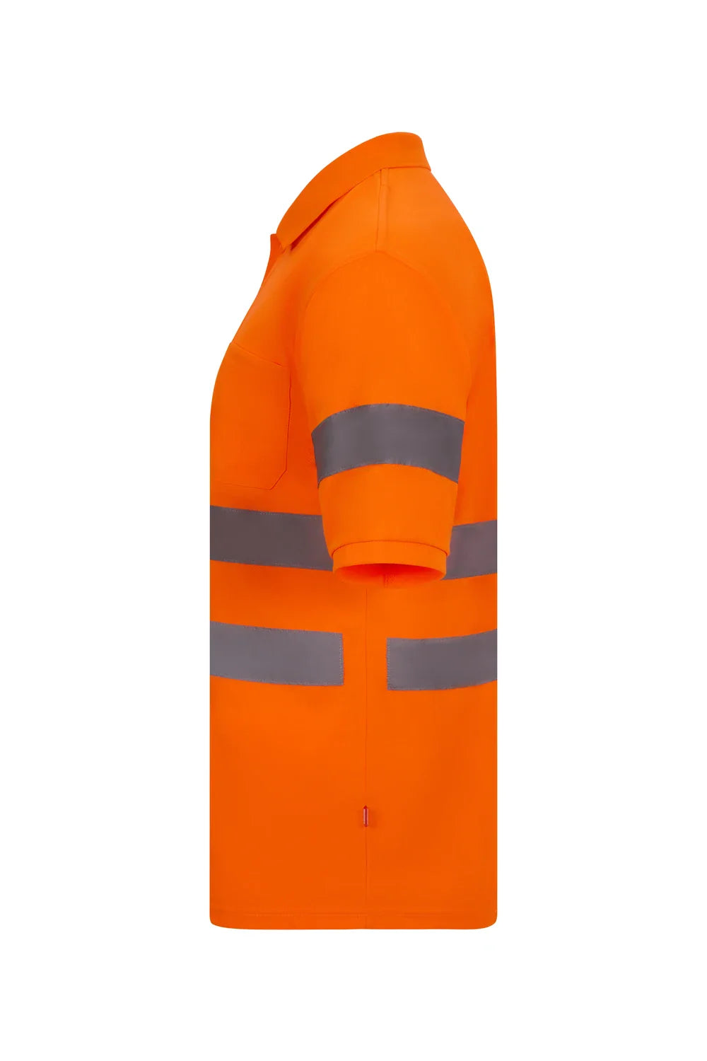 Tricou polo maneca scurta reflectorizant poliester 140g portocaliu fluo V305510