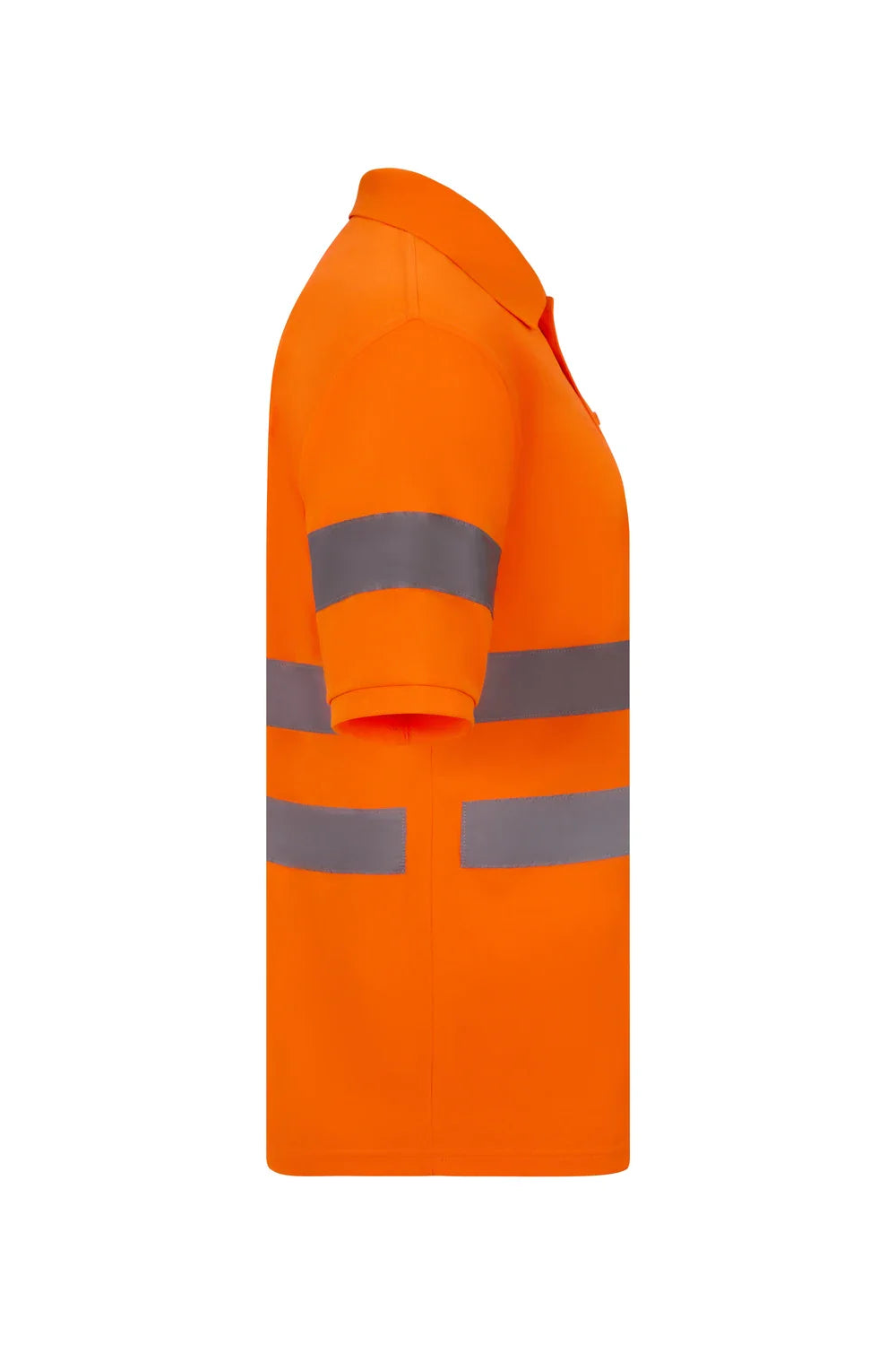 Tricou polo maneca scurta reflectorizant poliester 140g portocaliu fluo V305510