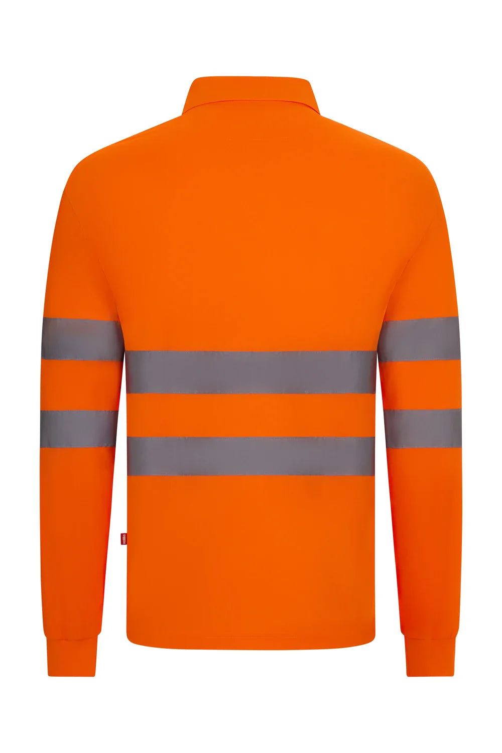 Tricou polo maneca lunga reflectorizant poliester 140g portocaliu fluo V305511