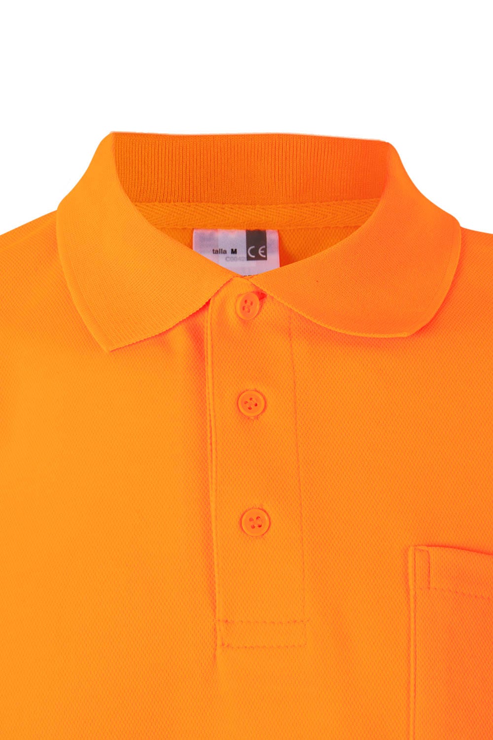 Tricou polo reflectorizant bumbac 150g Portocaliu fluo V305514