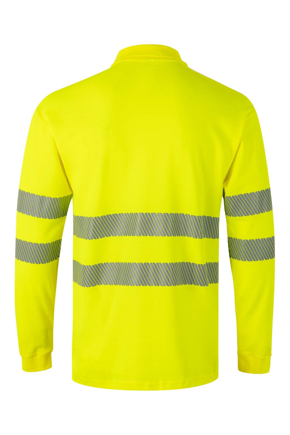 Tricou polo reflectorizant bumbac 150g barbat maneca lunga Galben fluo V305524