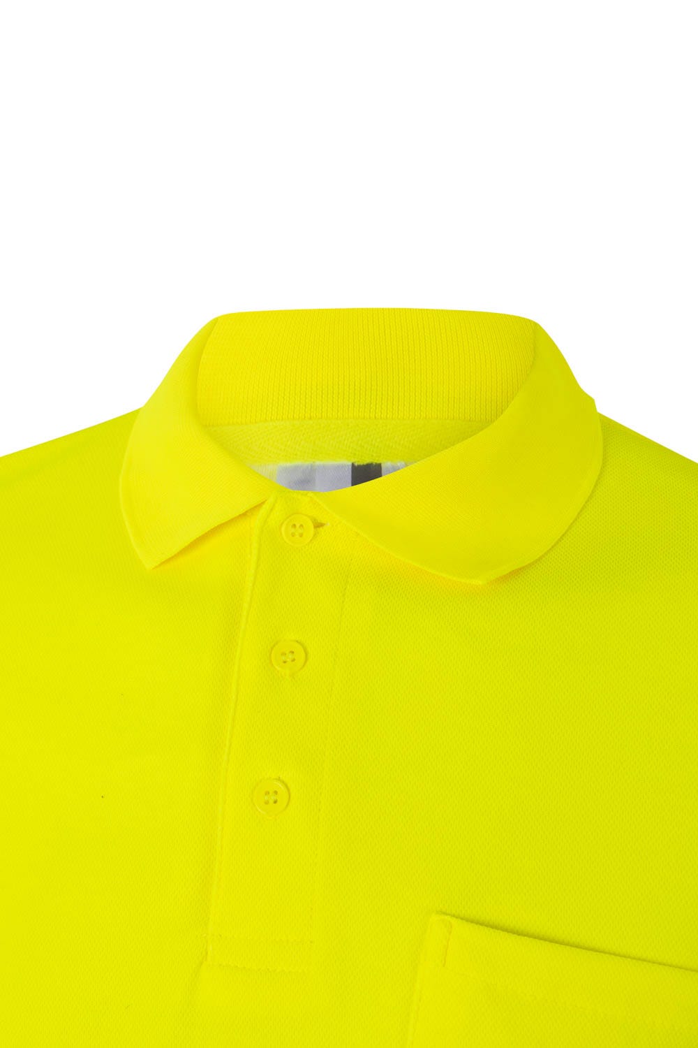 Tricou polo reflectorizant bumbac 150g barbat maneca lunga Galben fluo V305524