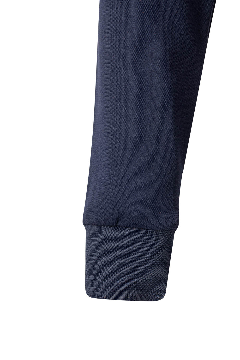 Tricou polo maneca lunga reflectorizant bumbac/poliester 150g albastru marin/portocaliu fluo V305545