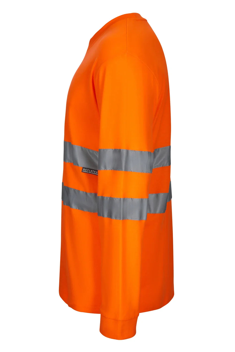 Tricou maneca lunga reflectorizant poliester 140g portocaliu fluo V305604
