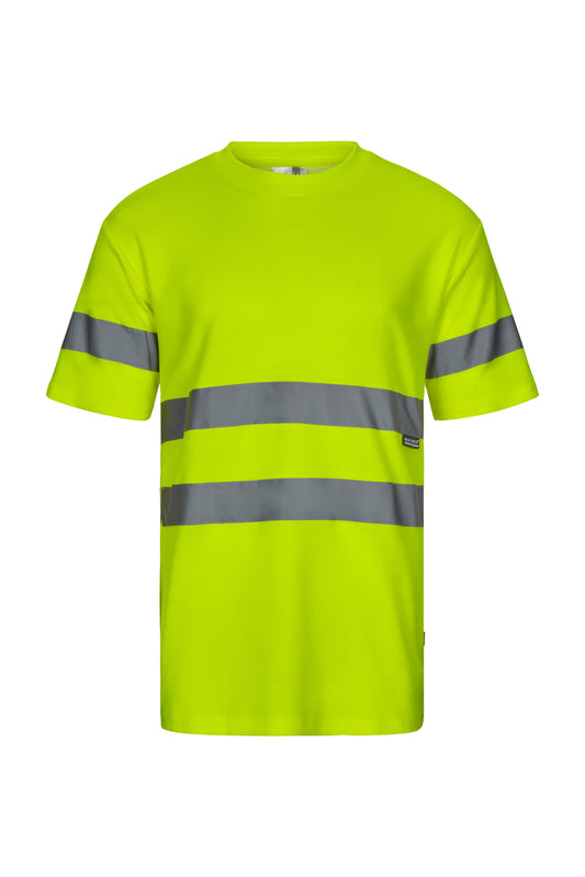 Tricou reflectorizant bumbac 150g maneca scurta Galben fluo V305612