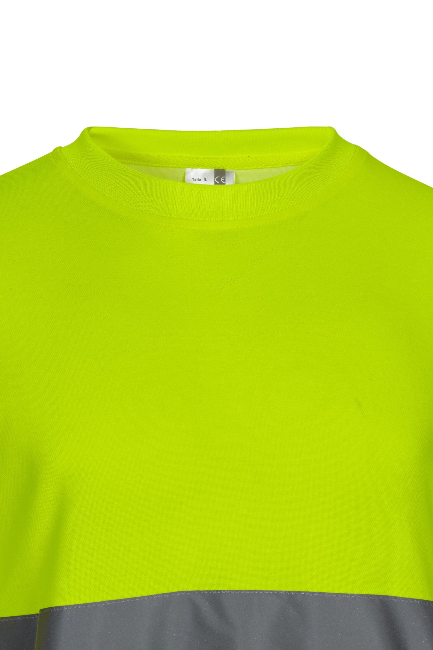 Tricou reflectorizant bumbac 150g maneca scurta Galben fluo V305612