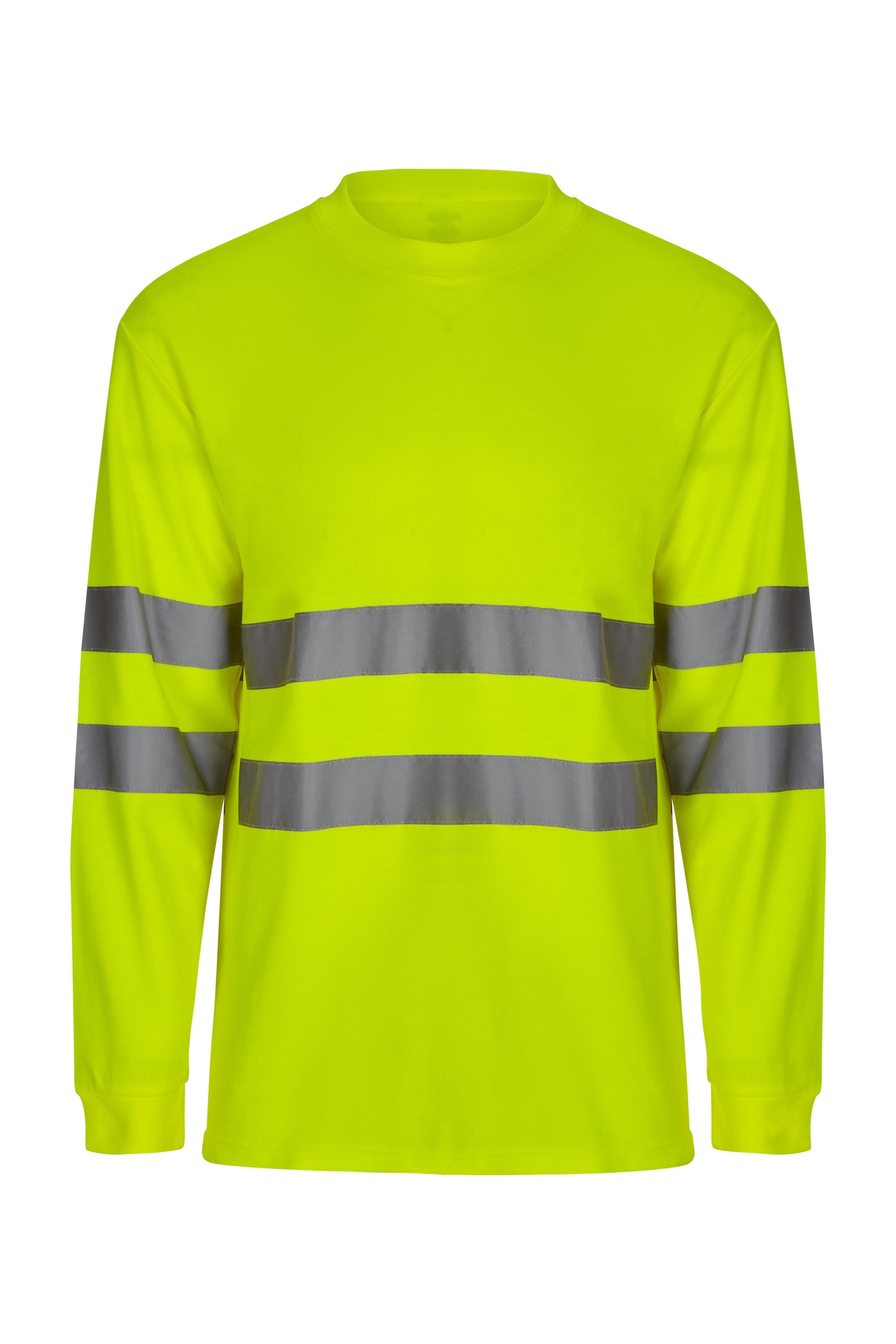 Tricou reflectorizant bumbac 150g maneca lunga Galben fluo V305614