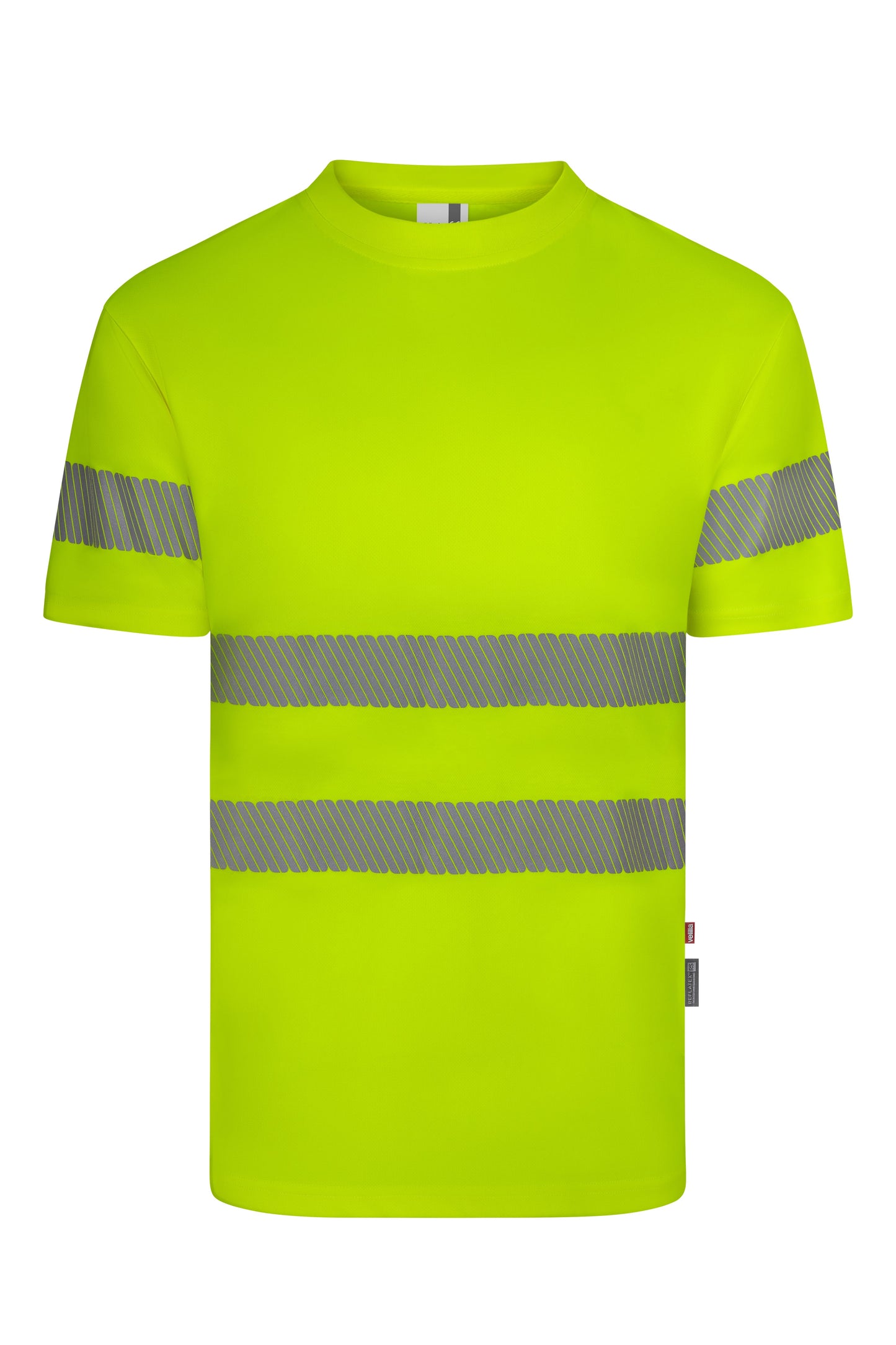 Tricou cu benzi reflectorizante segmentate maneca scurta GRS galben hi-vis V305632