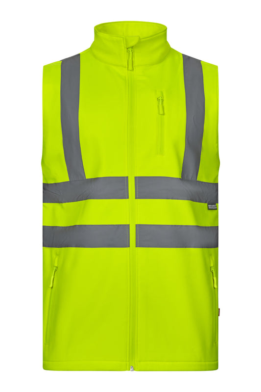 Jacheta reflectorizanta soft shell 280g Galben fluo V305905