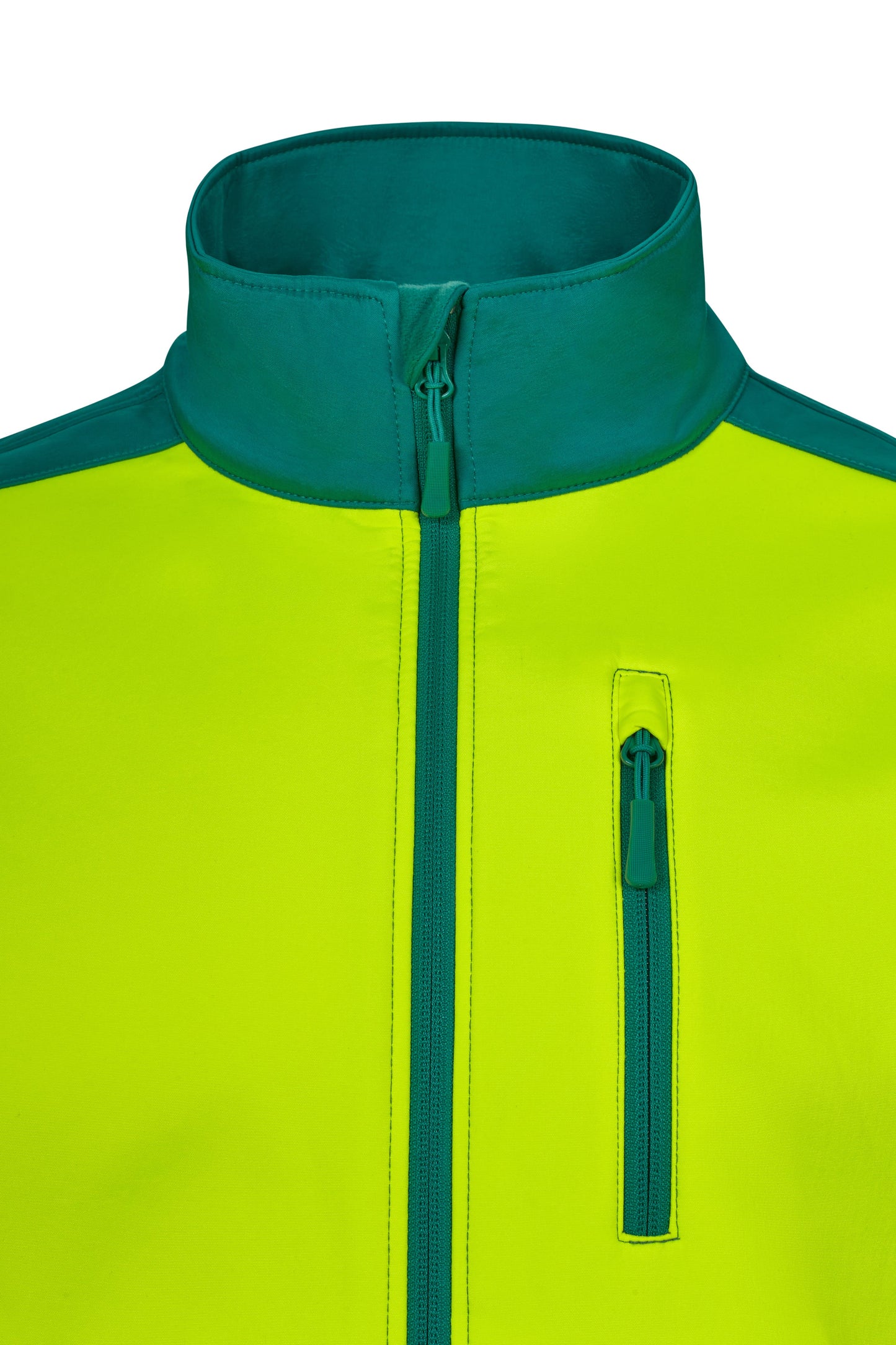 Jacheta reflectorizanta soft shell 280g Verde/Galben V306006